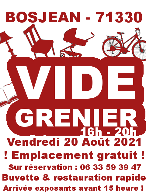 vide grenier à Bosjean